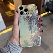 Claude Monet Art Aesthetic Phone Case For IPhone 16 11 15 14 13 12 Pro Max Plus Case Gifts For Women Girls - 白色 - 查看 5