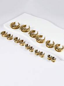 1个U型骷髅蝙蝠耳扩,开口式耳洞,耳扩,不锈钢材质,尺寸8mm-25mm - 如圖 - 查看 9