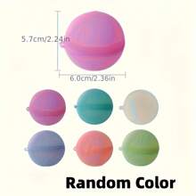 12 个可重复使用的硅胶水球套装，适合成人和青少年 - 有多种颜色可选，非常适合沙滩泳池玩具、耐用派对用品、夏季户外活动必备