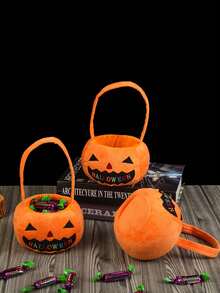 1/2PCS, Halloween Candy Bag, Candy Bag, Hand-Held 3D Pumpkin Bag, Children's Gift, Ghost Festival Prop