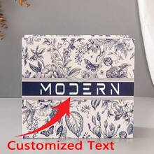 1 pieza Bolso de tote multifunción, bolsa de regalo con estampado floral vintage, bolsa de papel de moda de alta gama, bolsa para envolver regalos, logo personalizable