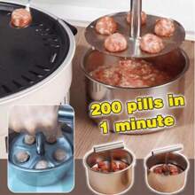 1pc Stainless Steel Meatball Maker Tool, Easy DIY Meatballs, Fish Balls, Cookies, Ice Cream, Ideal For Home And Restaurant Kitchen, Durable Kitchen Utensils, Meatball Maker