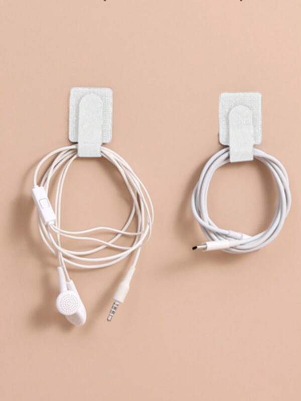 10/20/50pcs Cable Organizer Magic Tape Straps Under Table Wire Management Multi-Purpose Cable Strap For Computer Cable Management, Desk Wire Holder, Cord Organizer, Hook And Loop Cord Straps