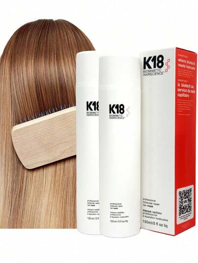 50/ 150ml K18 Hair Mask,K18 No-Rinse Molecular Hair Mask, Repairs Dry Or Damaged Hair, Reverses Hair Damage Caused By Bleaching, Dyeing, Chemical Treatments And Heating
