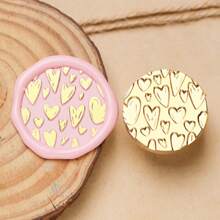 1 Pc, Cute Texture Series Wax Stamp Head, Removable Wax Stamp Head For Footprints/Grids/Leaves, Suitable For Envelope Letter/Invitation Letter/Party/DIY Craft Stamp Decoration/Gift Decoration/Various Holiday Gifts,For School Supplies,Back To School
