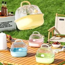 1 pieza Jaula para hámster, jaula portátil para transportar, jaula de viaje, jaula de mano a prueba de fugas para mascotas pequeñas