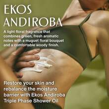 Natura - Ekos Tukumã Biphase Shower Oil - Replenishing In-Shower Or Bath Body Oil - Anti-Signs - Scented - Bath Oil - Skin Moisturizer - Vegan Skin Care - Brazilian Beauty Secrets - 6.7 Fl Oz (200ml) Halloween Christmas New Year - Andiroba - 查看 2