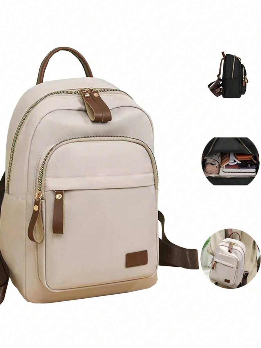 大容量多功能旅行背包，新款牛津布款式，时尚通勤，休闲双肩包，轻便旅行 - 彩色 - 查看 1