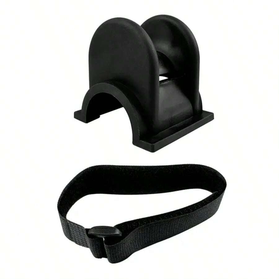 TPE U-Shape Fishing Rod Holder Bracket, Handrail Mounted Fishing Pole Stand For Bridge Railing, Boat, Shore Saltwater Fishing