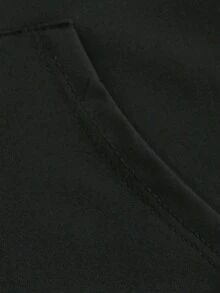 1pc Tween Boys' Casual Simple Letter Printed Hooded Jacket Long Sleeve Sweatshirt Clothes For Boys Autumn And Winter Loose Fit Suitable For Autumn/Winter, Young Student Wear