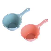 Cucharón de agua de plástico, cucharón de baño, cucharas de agua, cuchara de baño, taza de agua para el baño, esencial para regar flores, bolsa - Azul - Ver 1