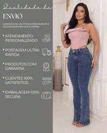 Women's Flare Jeans High Waist Premium With Lycra Bell Bottom Butt Lifting Comfortable - Đá cẩm thạch trung bình - Xem 9