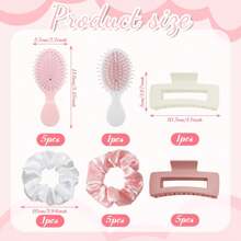 18-Piece Wedding Banquet Gift Set - Elegant Satin Headbands And Accessories Set, Including 6 Bridal Shower Headbands, 6 Square Clips And 6 Combs, Suitable For Weddings And Birthday Celebrations. This Party Supplies Set Can Be Used As Proposal Gifts, Single's Party Supplies And Wedding Party Gifts.