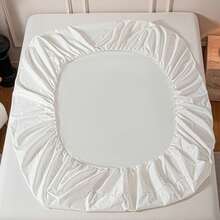 1 husă de protecție pentru saltea, prietenoasă cu pielea, cu design în carouri în relief, cu buzunar adânc, pentru utilizare în toate anotimpurile, moale și respirabilă, lavabilă la mașină, potrivită pentru dormitor, hotel, cadou pentru casă de vacanță