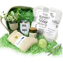 RTVGGJM Sympathy Gift Baskets Bereavement Gift Ideas Care Package For Women Miscarriage Gifts For Mothers Condolences Gift Basket For Loss Sympathy Gifts For Loss Of Loved One Father Grief Gifts For Women - 綠色 - 查看 3