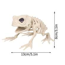 1pc Halloween Prop Animal Skeleton Decoration, Plastic Raven Decor Item - Multicolor - View 8