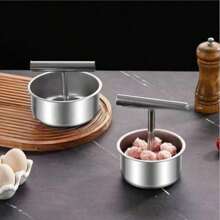 1pc Stainless Steel Meatball Maker Tool, Easy DIY Meatballs, Fish Balls, Cookies, Ice Cream, Ideal For Home And Restaurant Kitchen, Durable Kitchen Utensils, Meatball Maker