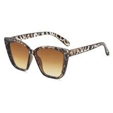 1Pair Women's Leopard Print Glasses Brown Glasses Cat Eyes Fashion Fashion Glasses Clothing Accessories Summer Tourism Beach Cat Eye Shape Shades