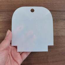 5pcs Reusable Shell Zipper Bag Sewing Template, PET Craft Pattern Template For DIY Shell Bag, Suitable For Pattern Drawing And Sewing Supplies, Handmade Holiday Birthday Gift Decoration - Milky - View 7