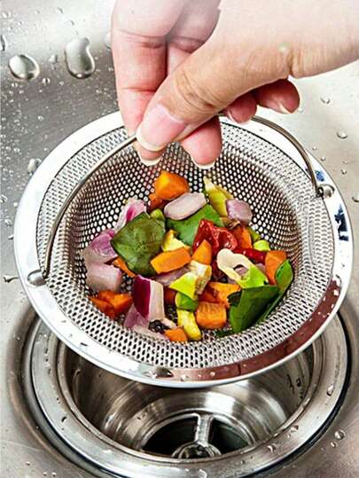 Cesta de filtro de estilo vintage para fregadero de cocina, filtro de desagüe para lavar verduras y evitar atascamientos