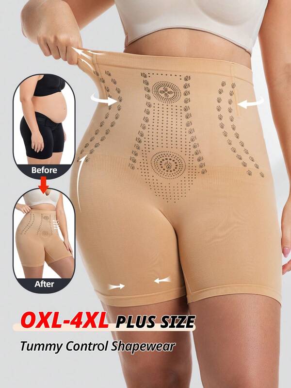 FLARIXA سروال داخلي تشكيل بخصر مرتفع للحجم الكبير، لفترة ما بعد الولادة، تحكم في البطن، سلس، بطن مسطح، رافع للأردافواللباسة الداخلية المشكلة للجسم