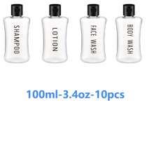 15/5/10pcs Travel Bottles With Flip Cap Clear Plastic Travel Size Containers Portable Leak Proof Squeeze Bottle Refillable Empty Cosmetic Containers For Liquid Shampoo Lotion Equipped With Waterproof Labels Very Easy To Pack And Travel Thanksgiving, Halloween, And Christmas Are Applicable