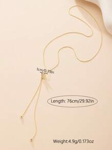 1 pezzo Collana a lariat con farfalla in argento sterling 925, accessorio gioiello di design di nicchia stratificato e indossabile