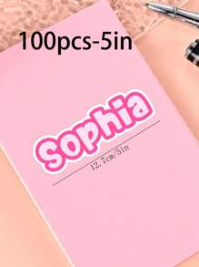 100/50/20/10/1 Pc Customized Name Personalized Stickers - Cartoon Font - Colorful And Variegated Personalized Laptop Stickers, Water Bottle Name Stickers - Suitable For Holiday Gifts, Daily Decorations, Notebook Stickers, Candy Baking Packaging Bag Decorations, School Supplies, Back To School, Multi-Functional, Ornamental, Reusable, Modern, Colorful, Cute, Vintage, Cartoon, Kawaii, Custom, Personalized, Unique, Customized, Workers, Clients, Students, For Business/Work/ Office, For School, Desert Fall Cozy