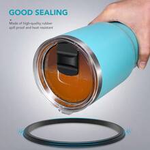 20 Oz Tumbler Lid Replacement Lids Patible For  20 Oz Tumbler 10 24 Oz Mug 10 Oz Lowball And 25 Oz Straw Mug Travel Sof Cup Covers With Magnetic Slider Switch - 黑色 - 查看 5