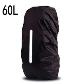 Capa de Chuva para Mochila 15-70L, Capa de Proteção Dobrável e À Prova d'Água para Mochila de Viagem, com Faixa Refletiva, para Acampamento, Caminhada e Montanhismo Ao Ar Livre