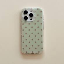 Capa dupla para celular com estampa de bolinhas, compatível com iPhone 17 Pro Max/16 Pro Max/15 Pro Max/14 Pro/14. Design moderno com bordas arredondadas, elegante para mulheres e minimalista para homens. Presente ideal para namorada e casais. - Multicolorido - Ver 9