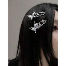 Niche Liquid Cat's Eye Butterfly Duckbill Hair Clip - Kẹp tóc hình con bướm mắt mèo - Xem 4