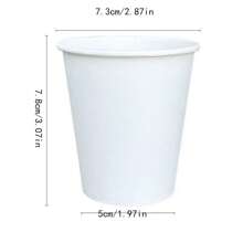 56/50/40/30/25/20/15/10/5 pezzi Tazze di carta bianca da 9 once per caffè, acqua, bevande, latte, succhi di frutta, adatte per bevande calde/fredde, per ufficio, feste, picnic, viaggi ed eventi