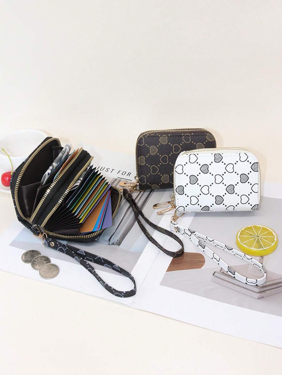 Cartera minimalista con múltiples ranuras para tarjetas, ligera y portátil, para trabajadores de cuello blanco, mujer, de regalo para vacaciones, aniversario, cumpleaños, Navidad, Acción de Gracias, con compartimentos para tarjetas de visita, tarjetas de crédito, monedero y bolsa para mujer