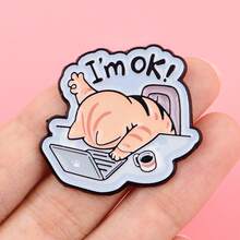 Cat Enamel Pin Lapel Pins Badges On Backpack Women's Brooch Clothes Gift Jewelry Fashion Accessories - NR11888 - View 7
