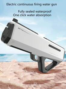 Pistola de agua automática de ciencia ficción con succión de agua de un solo botón, pistola de agua de largo alcance ultra, juguete de pistola de agua para diversión de verano, juguete de pistola de batalla de agua de alta capacidad, gran regalo para Navidad, Halloween, Acción de Gracias, cumpleaños (Cada producto se prueba para verificar su funcionamiento antes del envío, cualquier marca de agua residual dentro del producto es del proceso de prueba y es normal, sin afectar el uso)