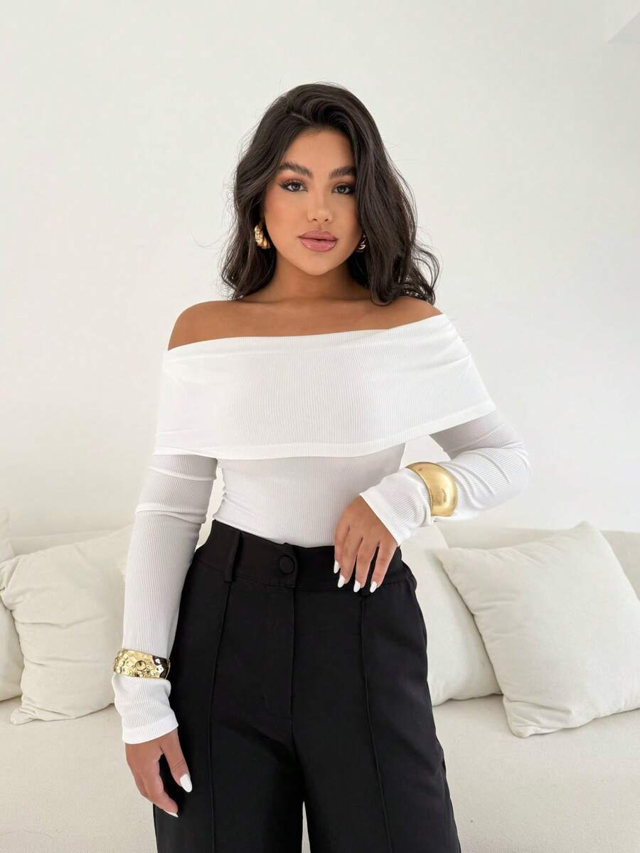 Women Blouses - 白色 - 查看 1