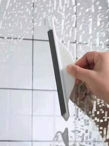 قطعتان (1 كاشطة تنظيف + 1 خطاف لاصق) أداة تنظيف متعددة الوظائف مكشطة صغيرة للأسطح، مكشطة زجاجية للحمام، أداة تنظيف السيليكون، مناسبة لتنظيف زجاج النوافذ والحمام والسيارة، سهلة التشغيل ، أثاث المنزل