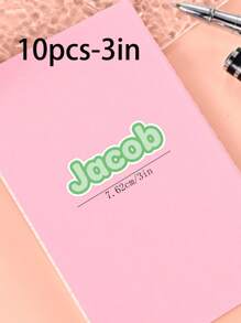 100/50/20/10/1 Pc Customized Name Personalized Stickers - Cartoon Font - Colorful And Variegated Personalized Laptop Stickers, Water Bottle Name Stickers - Suitable For Holiday Gifts, Daily Decorations, Notebook Stickers, Candy Baking Packaging Bag Decorations, School Supplies, Back To School, Multi-Functional, Ornamental, Reusable, Modern, Colorful, Cute, Vintage, Cartoon, Kawaii, Custom, Personalized, Unique, Customized, Workers, Clients, Students, For Business/Work/ Office, For School, Desert Fall Cozy