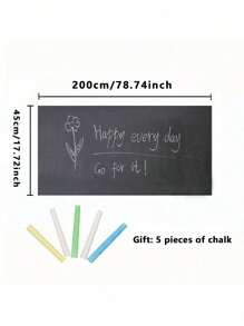 23.6*78.74inch Classic Reusable Dry Erase Wall Decal, Easy To Clean Without Glue, Suitable For Living Room, Bedroom, Office, Classroom - Home Decor Accessory, Adorable Room Decoration Kitchen Accessories Kitchen Wall Decor Wallpaper Wall Paper Wall Stickers
