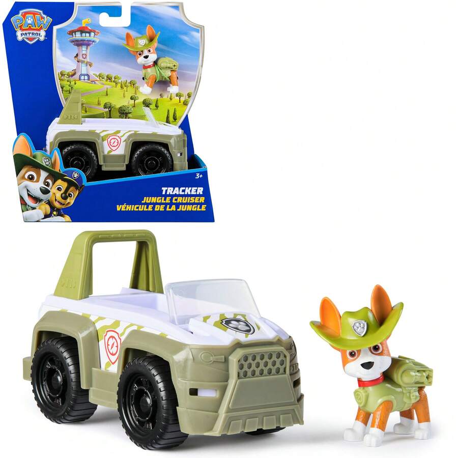 Spin Master Tracker's Jungle Cruiser Vehicle With Collectible Figure, For Kids Aged 3 And Up - Tracker - View 1