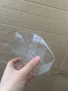 1 pieza Caja de almacenamiento de cosméticos de alta gama, estantería de almacenamiento transparente, organizador de maquillaje, para vacaciones en la playa, colección de baño, colección de dormitorio, gran capacidad