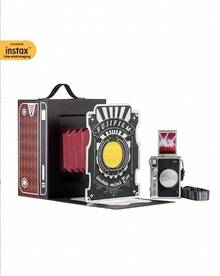 FujiFilm 相機mini EVO一次成像相機少女心拍立得自拍美顏+10種濾鏡立拍立得留住美好瞬間 黑色-禮盒套裝造夢時代 - 黑色-禮盒套裝造夢時代 - 查看 1