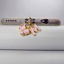 Pink Cute Butterfly Letter Beautiful Girl Series Dust Plug Apple Type-C Is Suitable For Sending Girlfriends And Friends. - Pink - View 42