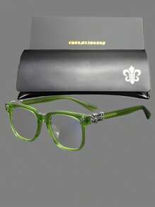 CHARMLIBRARY 2025 New Rectangular Plastic Eyeglass Frames, Classic & Fashionable Optical Business Computer Myopia Glasses Frames, Square Lightweight & Comfortable For Men & Women, Suitable For Hiking, Driving, Running, Travel