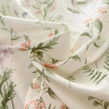 Nayoroom White Floral Duvet Cover Queen Size Green Botanical Leaf Yellow Flowers Printed Reversible Striped Bedding Set 3 Pieces Soft Microfiber Garden Style Comforter Cover With Zipper Ties - Hoa Xanh Fy - Xem 6