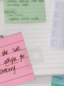 50/100/200 Pcs Self-Adhesive Binder Hanging Tab Stickers With Round Hole - Loose-Leaf Storage Tags For DIY Notebook, Journal, And Photo Card Paper Organization, Binder Tabs