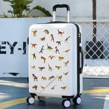 50张逼真恐龙贴纸套装，种类繁多，霸王龙、三角龙、翼龙、剑龙。防水乙烯基材质，适用于物种学习、日记本、剪贴簿、恐龙爱好者礼物 - 送礼佳品以及行李/派对装饰