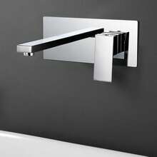 WANLECY Unterputz Wasserhahn Armatur Mischbatterie Wand Waschtisch Badarmatur Wasserfall - Silber - Übersicht 1