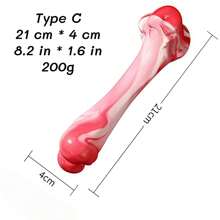 Unbreakable Dog Toys For Aggressive Chewers, Extremely Hard Toys For Small/Medium/Large Breeds, Original Dog Bone Chew Toys, Durable Dog Toys, Tough Dog Toys, Meat Flavored, Prepared Dog Bones Keep Dogs Busy - Large Rubber Realistic Dog Bone Pet Supplies, Suitable For Large Breeds